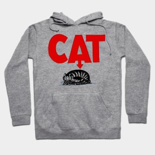 B kliban cat, sleeping cat, funny cat Hoodie